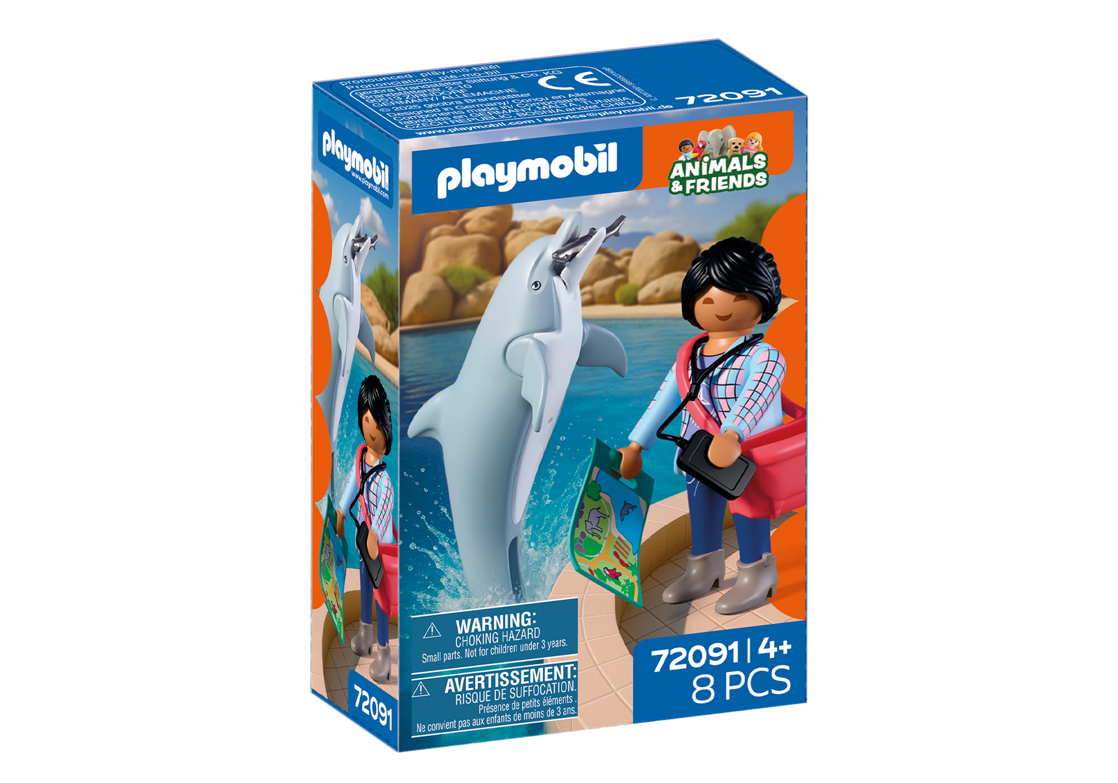 Playmobil 72091 Zoo: Dolphin and Visitor สวนสัตว์ โลมาและผู้เข้าชม - Image 2