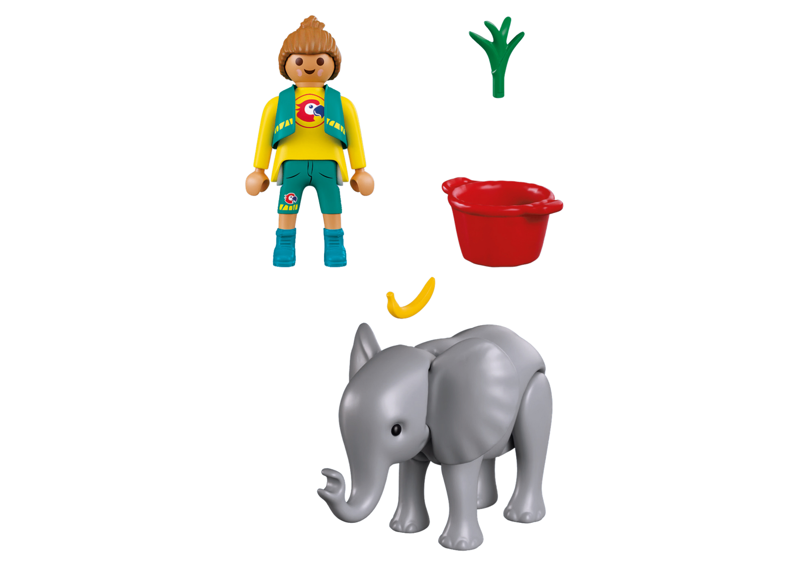 Playmobil 72092 Zoo: Baby Elephant and Zookeeper สวนสัตว์ ลูกช้างและเจ้าหน้าที่ดูแล - Image 3