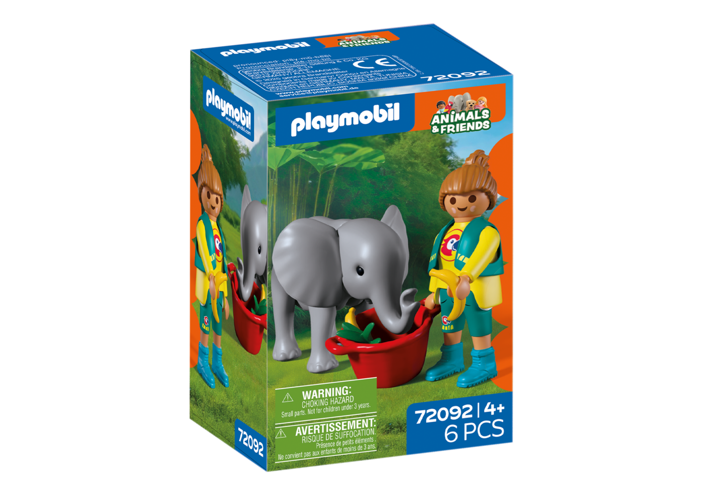 Alternative view of Playmobil 72092 Zoo: Baby Elephant and Zookeeper สวนสัตว์ ลูกช้างและเจ้าหน้าที่ดูแล