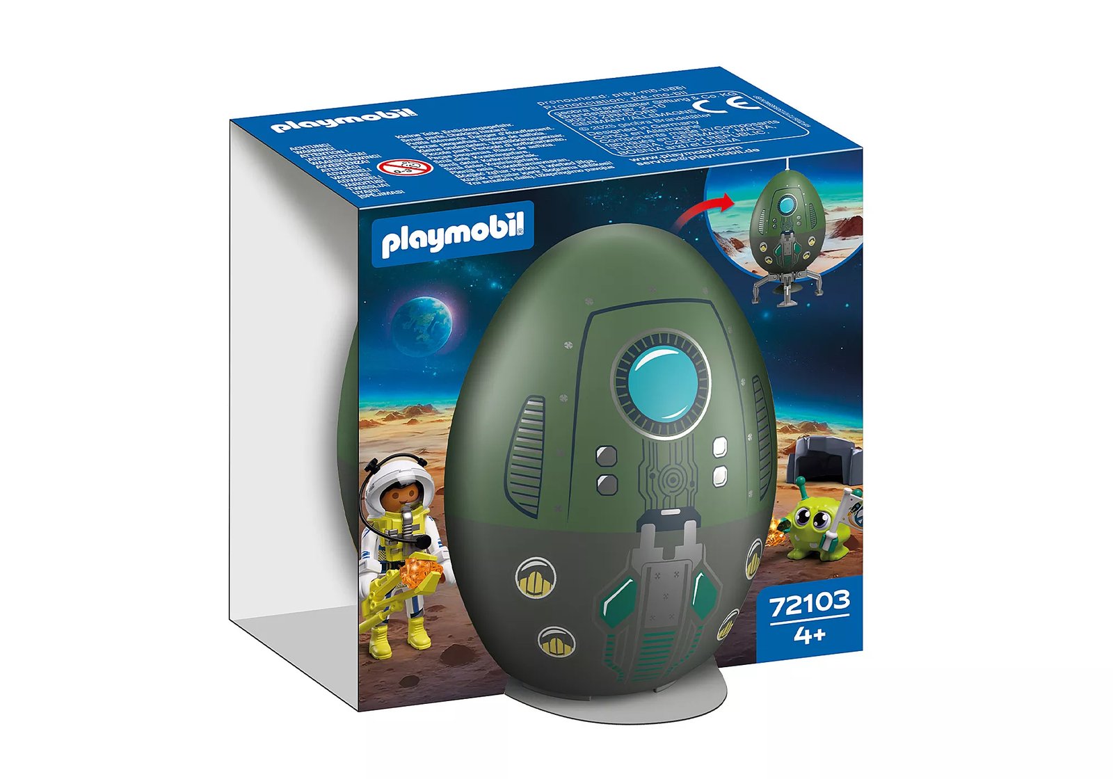 Playmobil 72103 Play Egg: Outer Space ของเล่นบทบาทสมมติ ไข่ของเล่น ท่องอวกาศ - Image 2