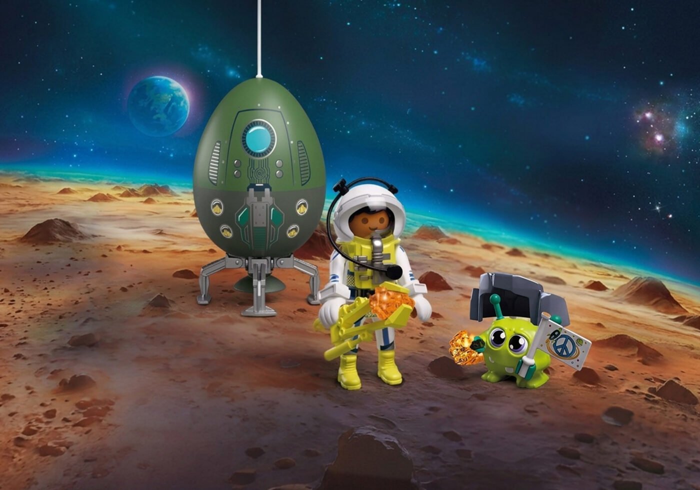 Playmobil 72103 Play Egg: Outer Space ของเล่นบทบาทสมมติ ไข่ของเล่น ท่องอวกาศ