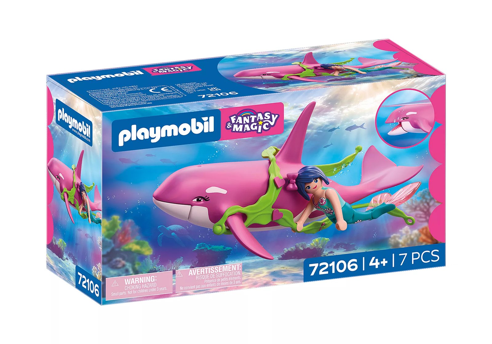 Playmobil 72106 Orca with Mermaid ของเล่นบทบาทสมมติ เมอร์เมด นางเงือกกับวาฬออร์กา - Image 3