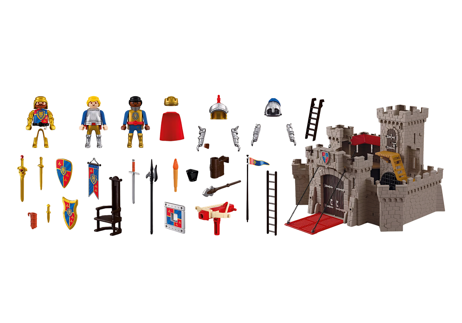 Playmobil 72112 Large Lion Knights Castle ของเล่นบทบาทสมมติ อัศวิน ปราสาทอัศวินสิงโต - Image 2