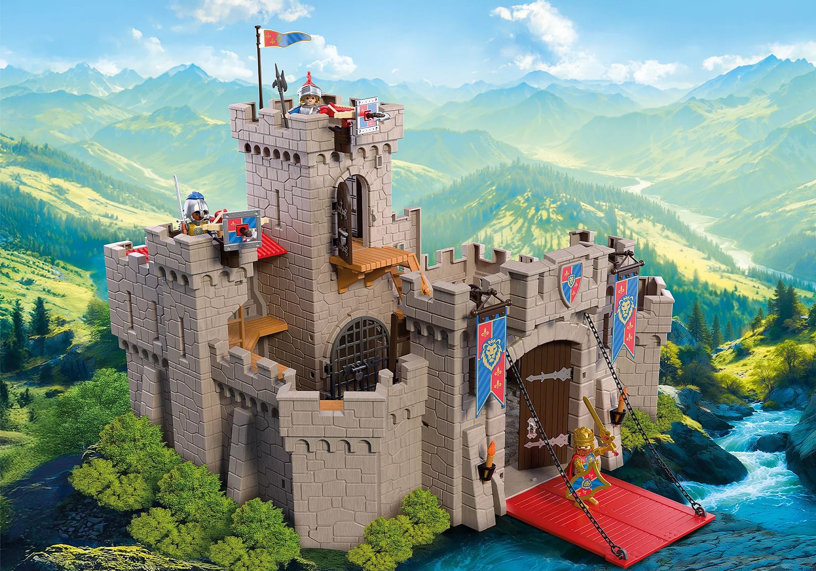 Playmobil 72112 Large Lion Knights Castle ของเล่นบทบาทสมมติ อัศวิน ปราสาทอัศวินสิงโต - Image 5