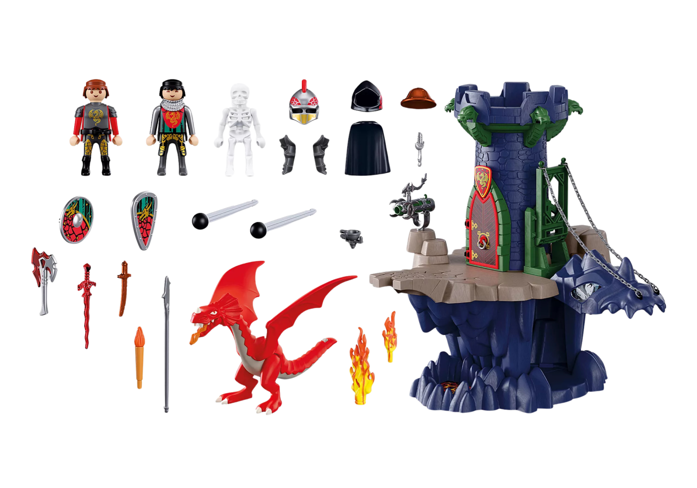 Alternative view of Playmobil 72113 Dragon Knights Tower ของเล่นบทบาทสมมติ อัศวิน หอคอยอัศวินมังกร