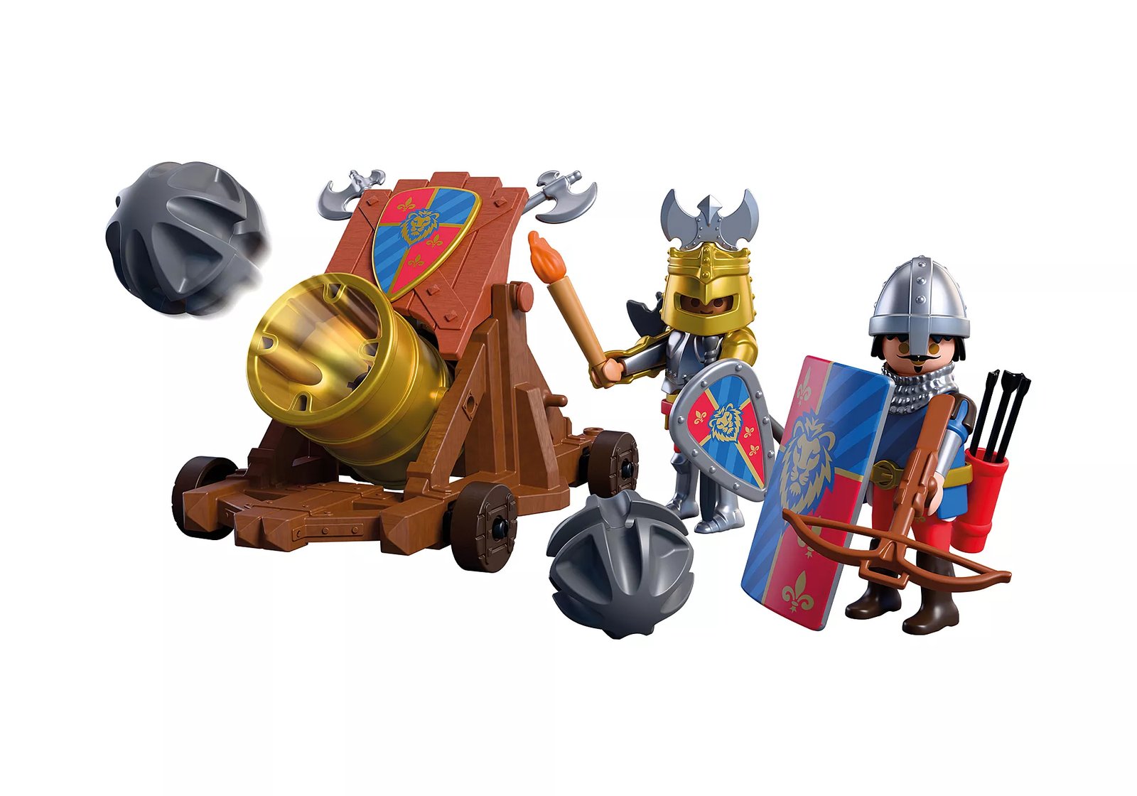 Playmobil 72115 Lion Knights with Battle Cannon ของเล่นบทบาทสมมติ อัศวิน อัศวินสิงโตพร้อมปืนใหญ่ - Image 4