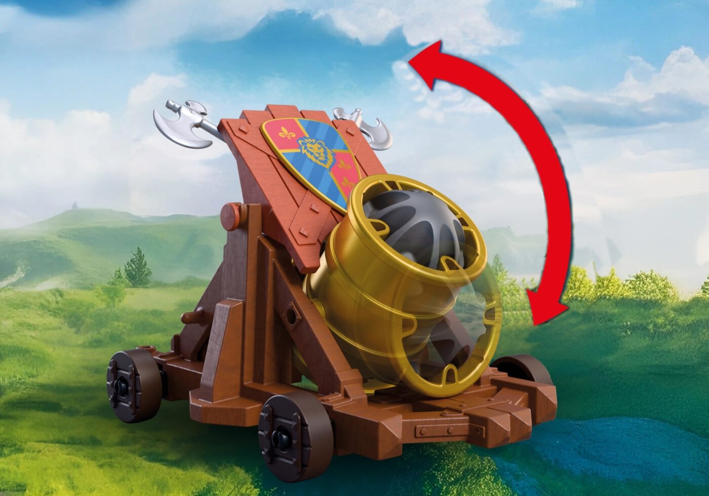 Playmobil 72115 Lion Knights with Battle Cannon ของเล่นบทบาทสมมติ อัศวิน อัศวินสิงโตพร้อมปืนใหญ่ - Image 6