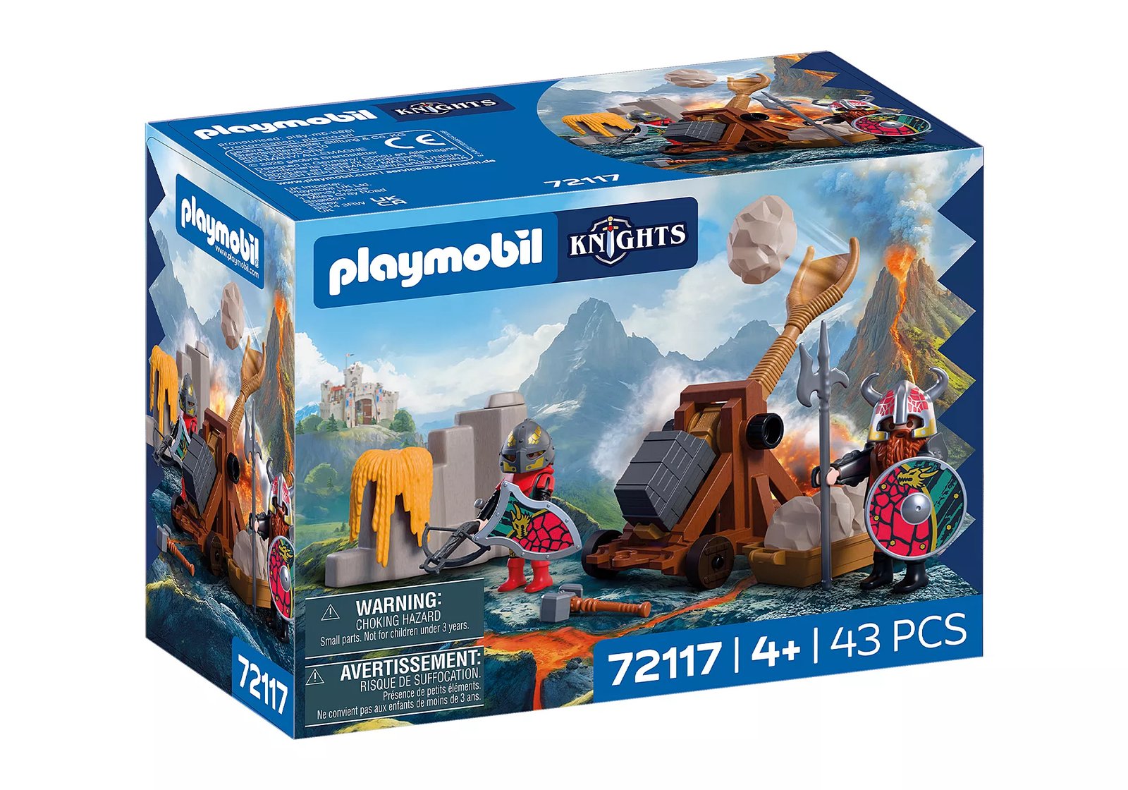 Playmobil 72117 Dragon Knight Catapult ของเล่นบทบาทสมมติ อัศวิน เครื่องยิงหินอัศวินมังกร - Image 3