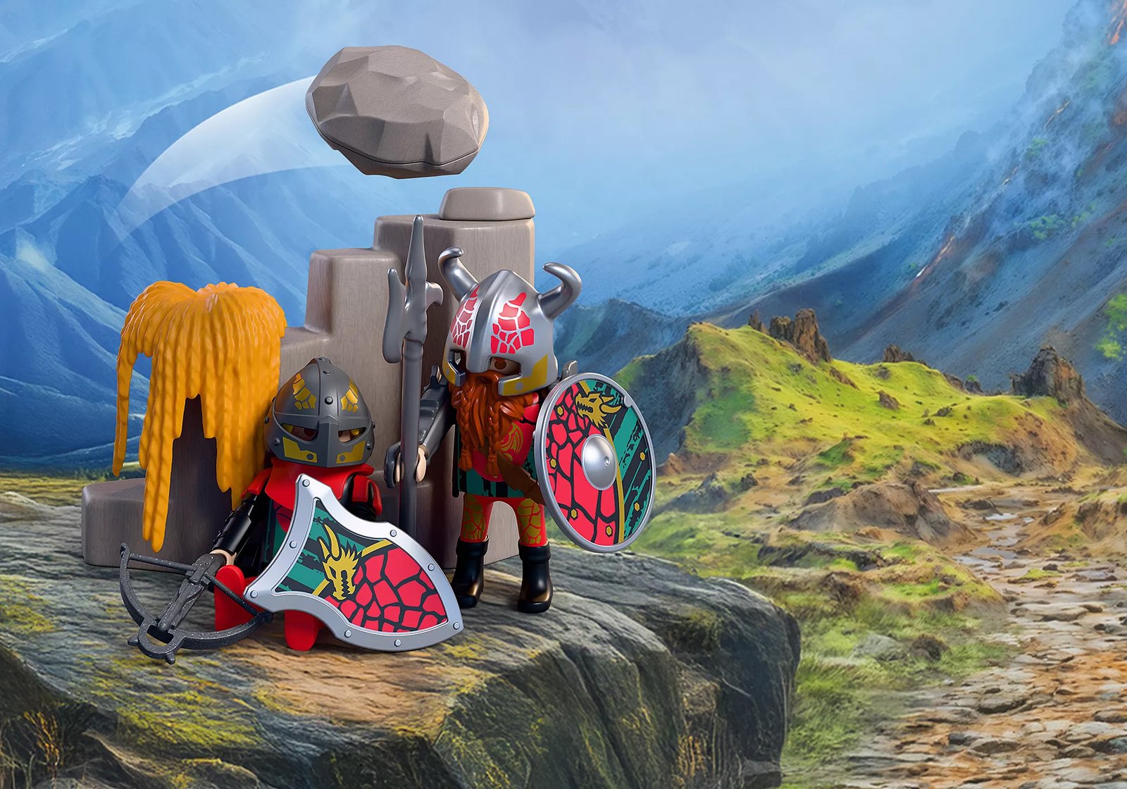 Playmobil 72117 Dragon Knight Catapult ของเล่นบทบาทสมมติ อัศวิน เครื่องยิงหินอัศวินมังกร - Image 5