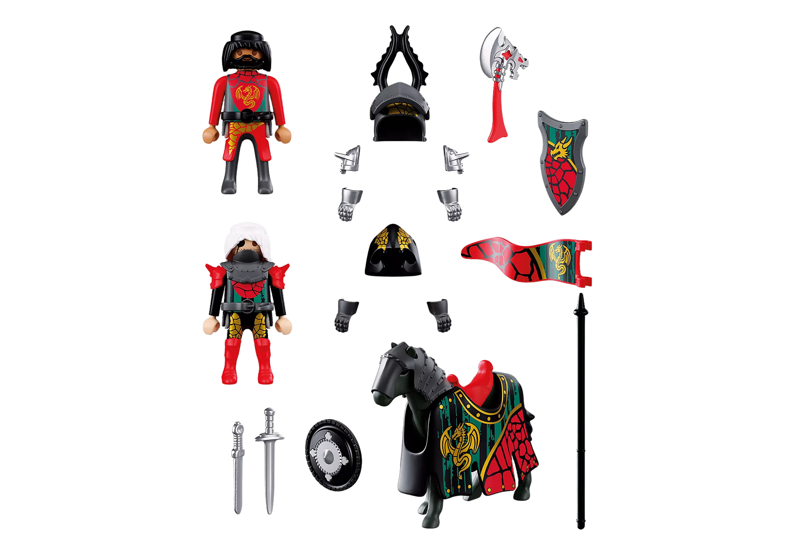 Playmobil 72118 Dragon Knight Leader ของเล่นบทบาทสมมติ อัศวิน ผู้นำอัศวินมังกร - Image 2