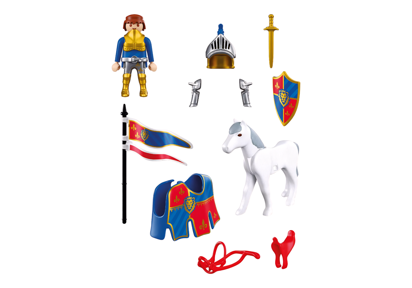 Alternative view of Playmobil 72119 Lion Knight Leader ของเล่นบทบาทสมมติ อัศวิน ผู้นำอัศวินสิงโต