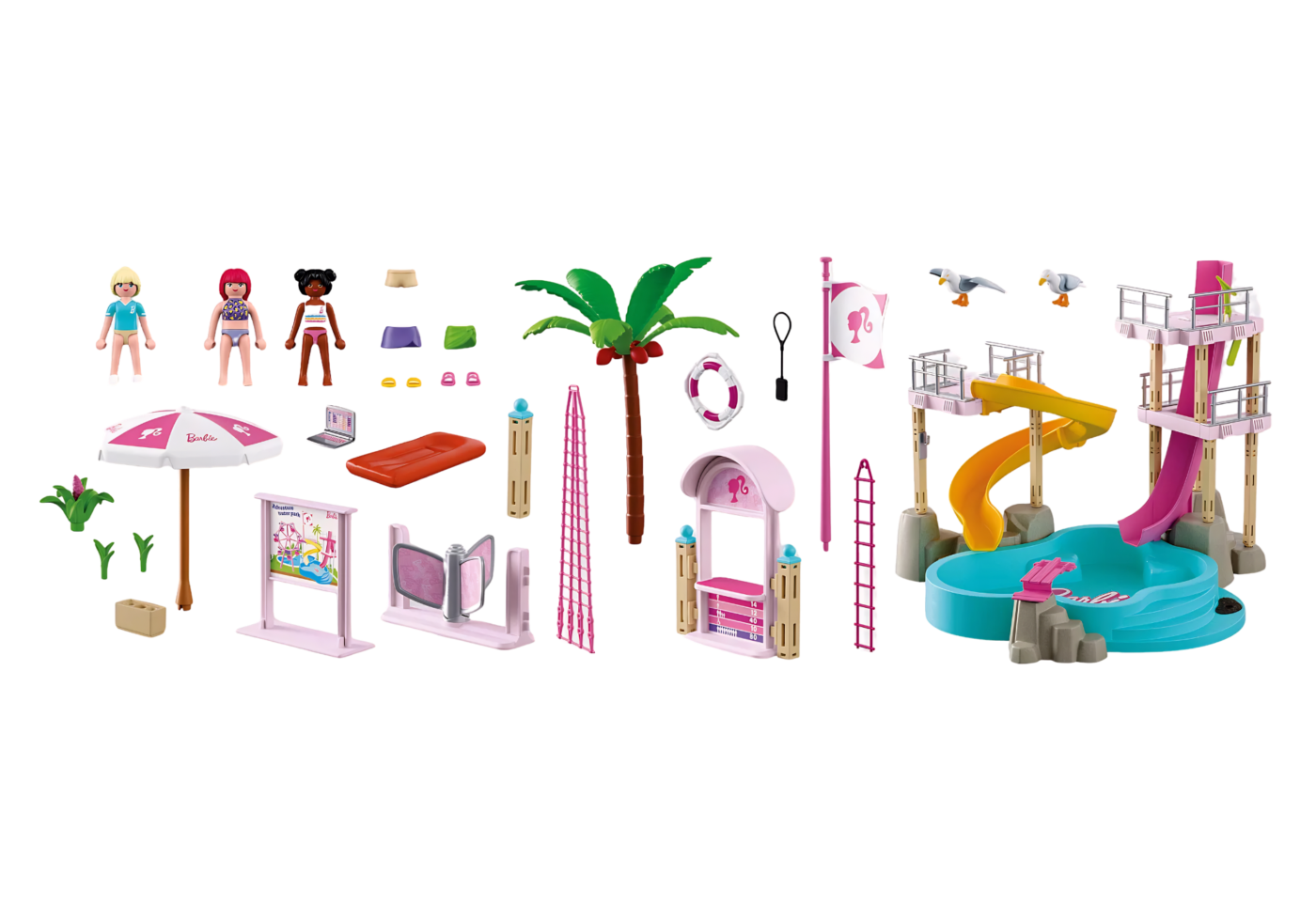 Alternative view of Playmobil 72120 Barbie Waterpark ของเล่นบทบาทสมมติ บาร์บี้ สวนน้ำแสนสนุก
