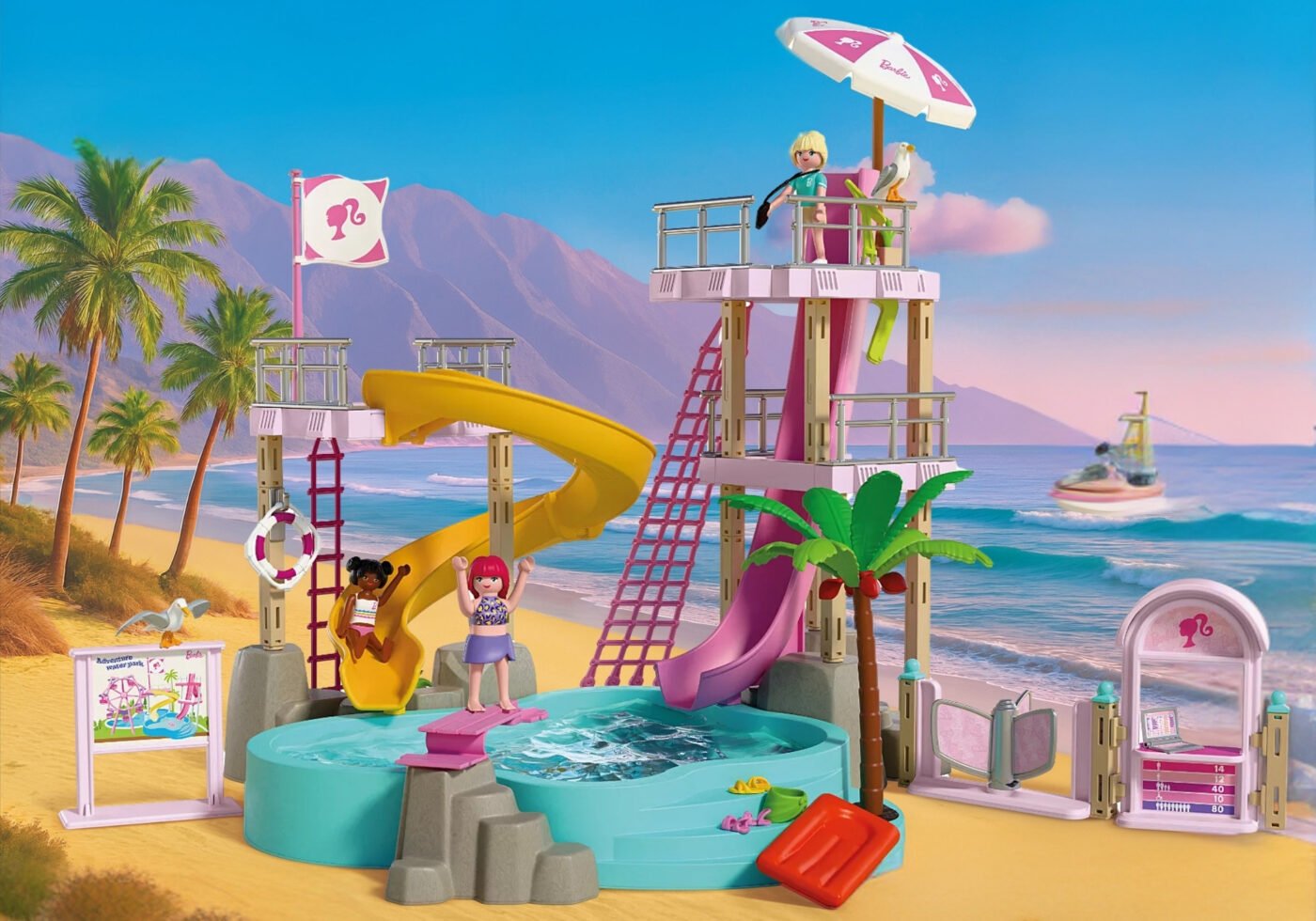 Playmobil 72120 Barbie Waterpark ของเล่นบทบาทสมมติ บาร์บี้ สวนน้ำแสนสนุก