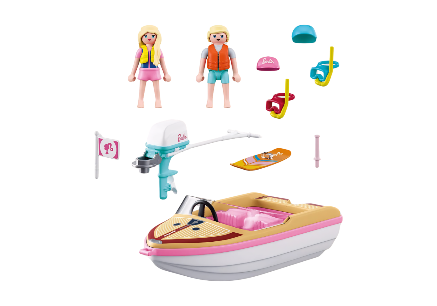 Alternative view of Playmobil 72122 Barbie Adventure Boat ของเล่นบทบาทสมมติ บาร์บี้ เรือสปีดโบ๊ทท่องทะเล