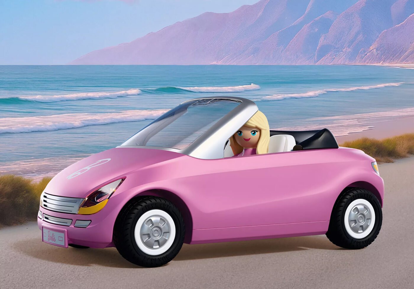Playmobil 72123 Barbie Convertible ของเล่นบทบาทสมมติ บาร์บี้ รถสปอร์ตบาร์บี้ - Image 5