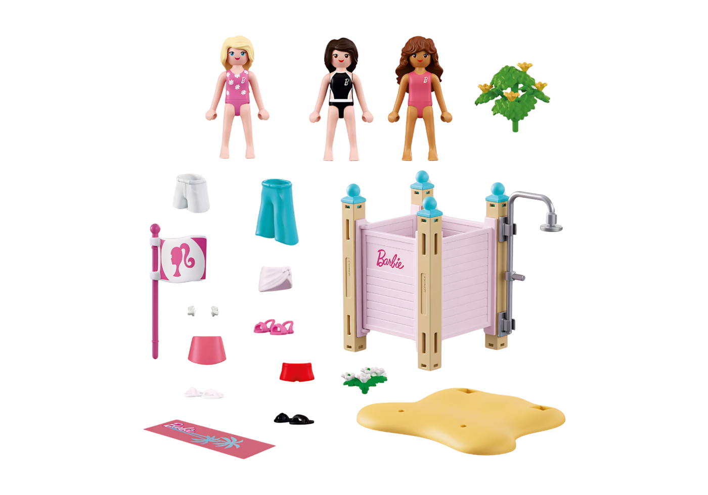 Alternative view of Playmobil 72124 Barbie Beach Dress Up ของเล่นบทบาทสมมติ บาร์บี้ ห้องเปลี่ยนเสื้อผ้าริมชายหาด